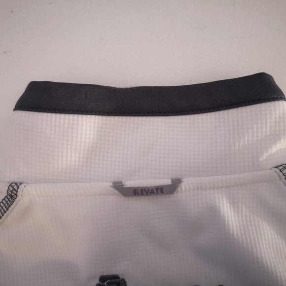 Elevate Ladies White & Grey Athletic Full Zip Jacket - Picture 6 of 10